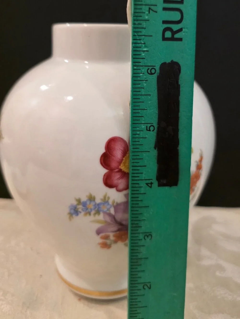 Vintage House of Goebel Bavaria Porcelain Lidded Urn/ Ginger Jar Handpainted